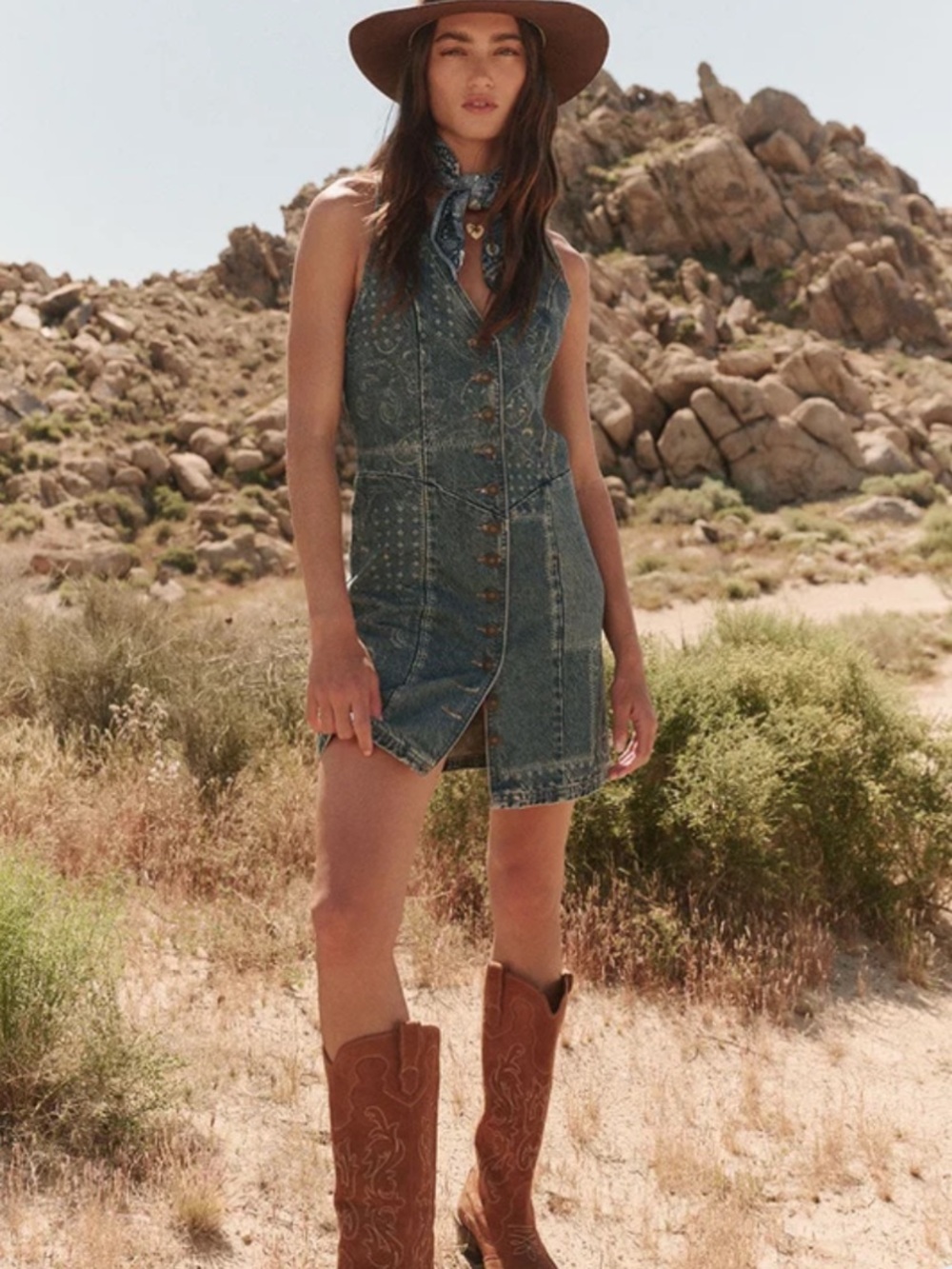 Spell Road Trip Denim Dress